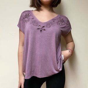 Purple soft & sexy, flowy tee